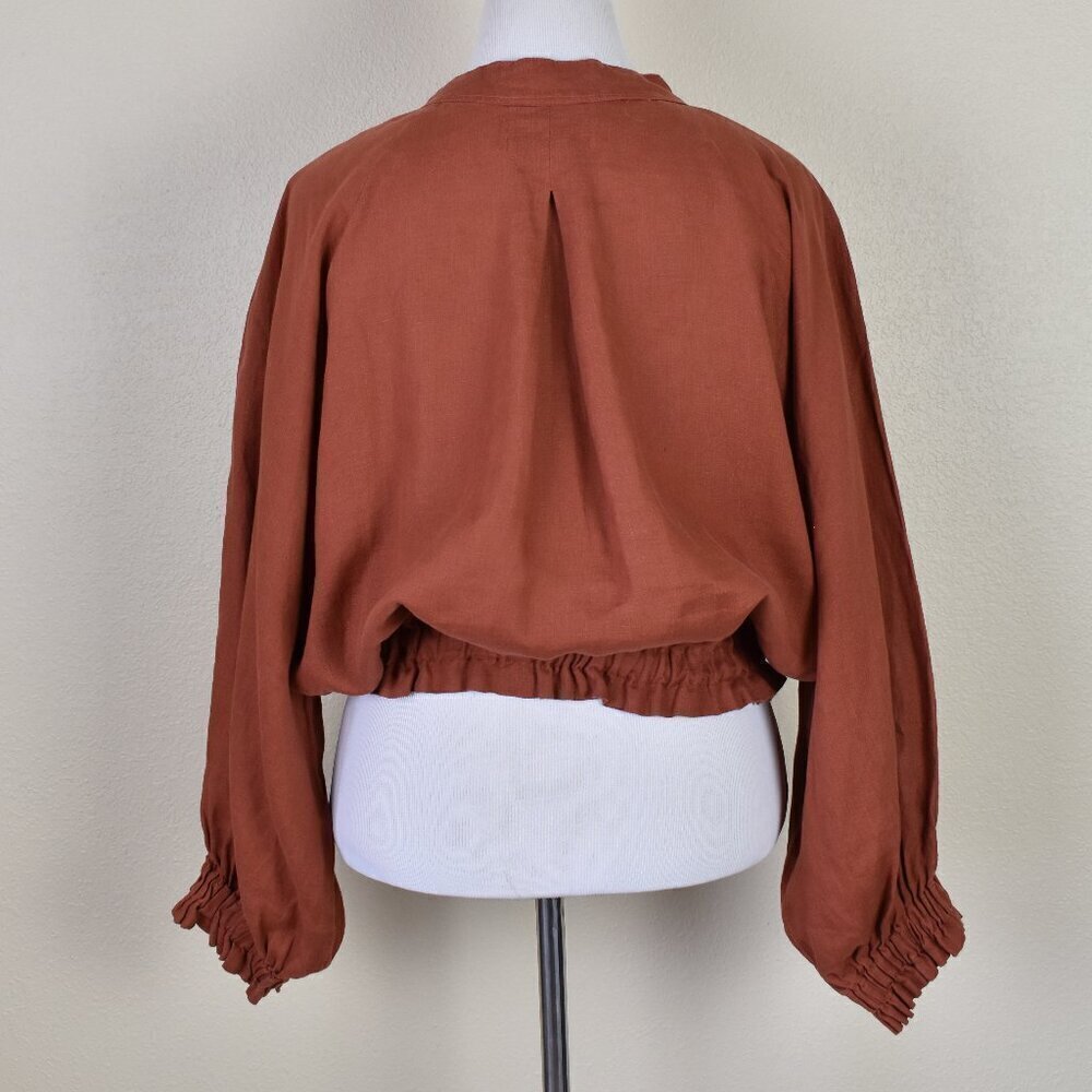 Myrah Penaloza FRIDA Linen Smocked Top - One Size - Picture 5 of 10